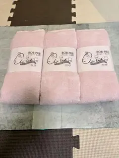 エアーかおる フェイス 3枚セット タオル オーガニック 新品 ピンク　コットン