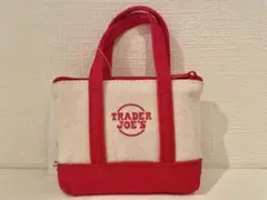 トレーダージョーズ（Trader Joe’s）　ミニトート　エコバッグ　赤