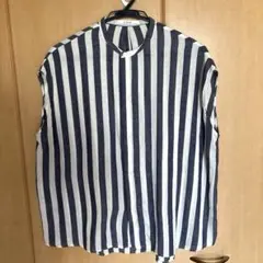 ルグラジックフレンチスリーブブラウス　ストライプ ブラウス