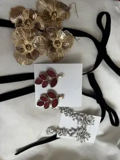 最終値下　ブライダル　アクセサリー　ピアス　セット