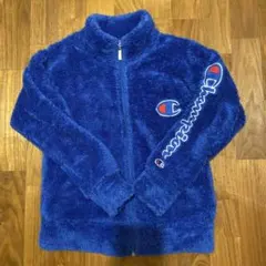 Champion フリースジップアップジャケット 140 青