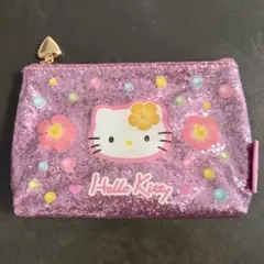 ハローキティ キティちゃん ヒョウ柄 グリッター ポーチ キラ ギャル 핑크