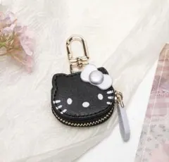 ハローキティ チャーム型コインケース／AirTagケース　黒