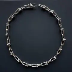 チェーンネックレス　シルバー　ハードウェア　ラージサイズ