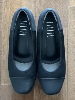 fitfit フィットフィット 撥水バイカラーパンプス ウエッジソール 23cm