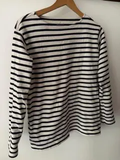 無印良品　ボーダーシャツ