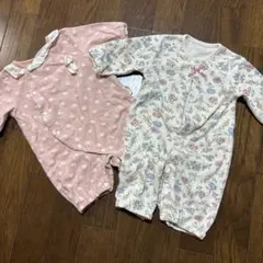 花柄ロンパース（長袖）　春　夏　まとめ売り　女の子　新生児50-60