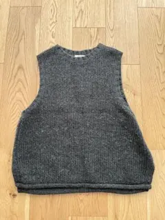 heavenly ヘブンリー ニットベスト　ダークグレー