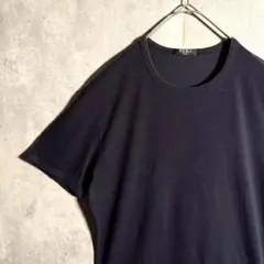 ⭐️希少⭐️NERO カットソー Tシャツ ネイビー Mサイズ 綿 ストレッチ素材