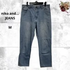 ニコアンド　ジーンズ　アンクルデニムパンツ　カジュアル　コットン　ラフ　M