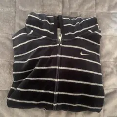 【古着】Nike ストライプ ジップアップパーカー