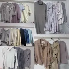 レディース 大量出品 まとめ売り トップス ワンピース スカート コート 21着