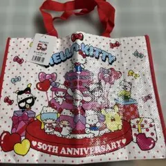 サンリオ×ダイソー　ハローキティ50's記念コラボトートバッグ