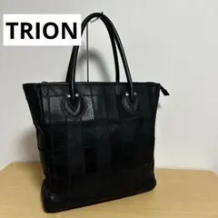 【美品】TRION トライオンキルティングレザー トートバッグ パッチワークA4のサムネイル
