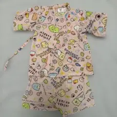 【極美品】すみっコぐらし 甚平 110cm 女の子 上下セット お祭り