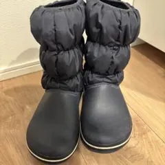 crocs キッズ スノーブーツ ネイビー 21cm