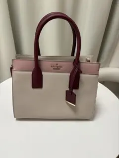 Kate Spade ハンドバッグ ベージュ/バーガンディ