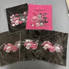 一番くじ　マイメロ　クロミ　トートバッグ　5点セット　ハッピーくじ