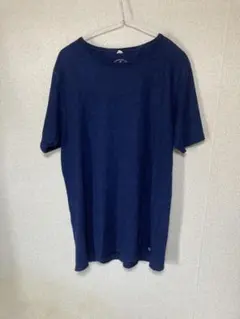 GOHEMPオーガニック　ヘンプ混インディゴ藍染め Tシャツ Lサイズ　新品同様のサムネイル