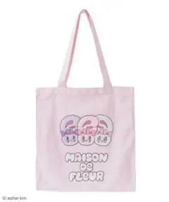 メゾンドフルール Esther Bunny スクエアトートバッグ　ピンク