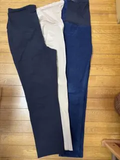 【値下げ】UNIQLO マタニティパンツ 3セット Lサイズ