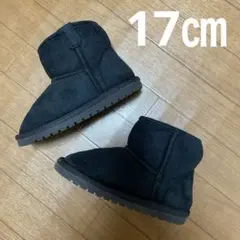 BREEZE ボアブーツ ムートンブーツ ブラック 17㎝