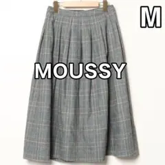 MOUSSY マウジー フレアスカート ブラック チェック柄 春秋冬 Mサイズのサムネイル