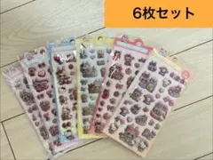 【新品未開封】コラボ　LABUBU ラブブシール　プクプクシール　6枚