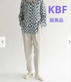 美品【KBF】ワンタックスリムテーパードパンツ 36