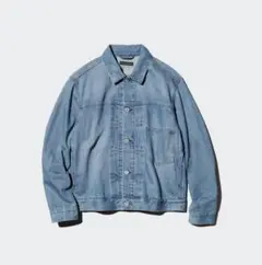 ユニクロ　デニムトラッカージャケット　64BLUE L