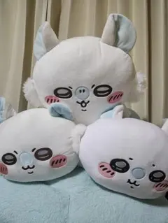 ⑫ちいかわモモンガ超BIGぬいぐるみ１点、BIGぬいぐるみ２点