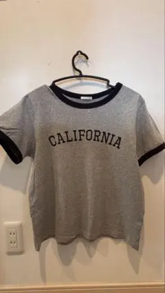 CALIFORNIA ロゴ 半袖カットソー グレー M