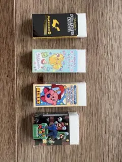 ポケモン・カービィ・マリオ 消しゴム 4個セット