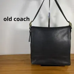 coach オールドコーチ ショルダーバッグ 本革 ブラック グラブタンレザー