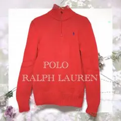 Polo Ralph Lauren 赤 ジップアップセーター
