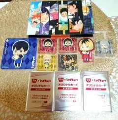 ハイキュー!!　ハイキュー!!展　排球箱　メモ帳　ステッカー　シール　すき家