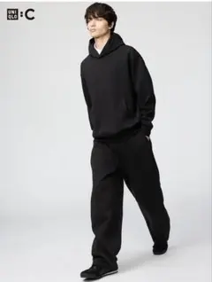 ユニクロc スウェットワイドパンツ丈長め　M