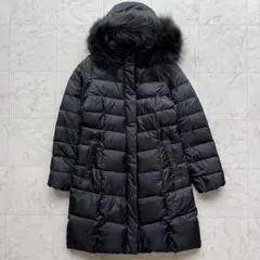 23区【洗える】3way シレータフタロングダウンコート　ラクーンファー　38