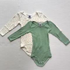 PETIT BATEAU 長袖ロンパース 2点セット 81cm