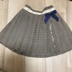 axes femme kids チェック柄スカート 100cm