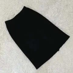 【ユキトリイ】 (38) タイトスカート ウール混 前スリット バックファスナー