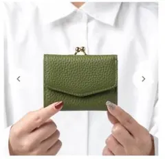 MURAオリーブグリーン 三つ折り財布