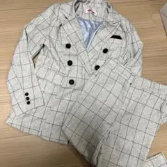 Symphony グレー系チェック セットアップM