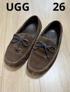 UGG /アグ/モカシン/チェスター/スエード/ブラウン/US8/26
