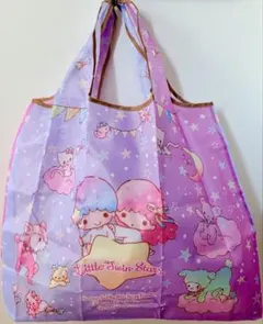 【新品】キャラクターエコバッグ 大容量 キキララ グラデーション