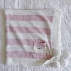 ジェラートピケ ピンクストライプブランケット