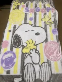 ①新品Ｂ品　スヌーピー マイヤーハーフケット