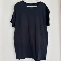 Hanes 黒 Tシャツ 【L】海外古着 シンプル カジュアル 無地 半袖