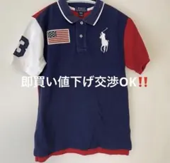 Ralph Lauren ビッグポニー ポロシャツ y2k swag ネイビー - メルカリ