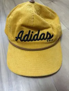 adidas GOLF コーデュロイ キャップ イエロー ストリート 黄色